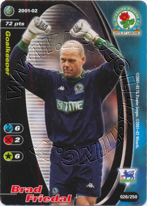 Blackburn 2001/02 - Brad Frideal