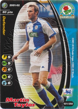 Blackburn 2001/02 - Martin Taylor