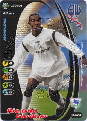 Bolton 2001/02 - Ricardo Gardner