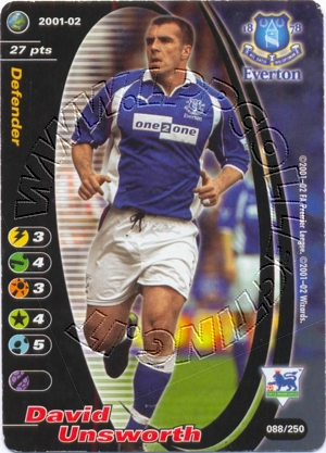 Everton 2001/02 - David Unsworth