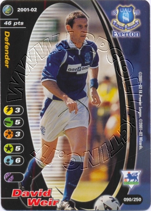 Everton 2001/02 - David Weir