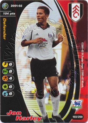 Fulham 2001/02 - Jon Harley