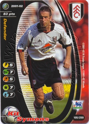 Fulham 2001/02 - Kit Symons