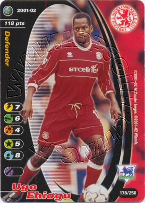 Middlesbrought 2001/02 - Ugo Ehiogu