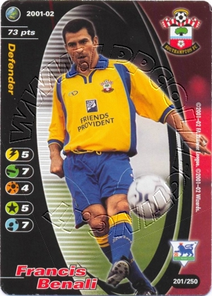 Southampton 2001/02 - Francis Benali