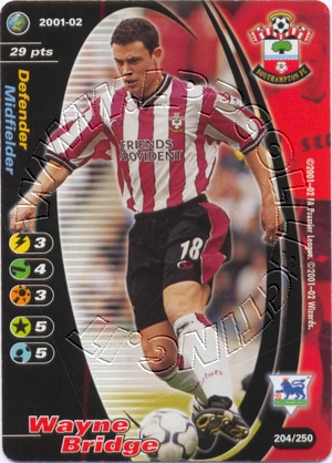 Southampton 2001/02 - Wayne Bridge