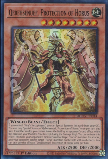 Qebehsenuef, Protection of Horus