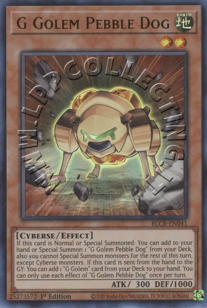 G Golem Pebble Dog