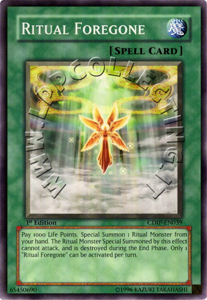 Ritual Foregone