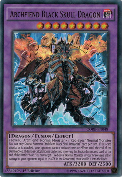 Archfiend Black Skull Dragon