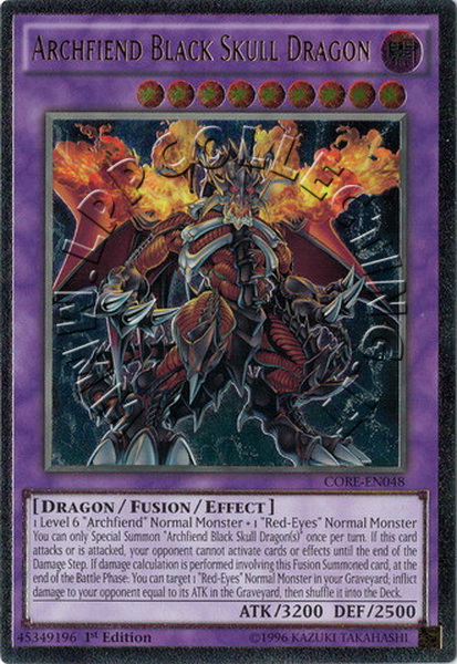 Archfiend Black Skull Dragon