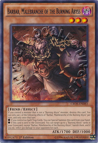Barbar, Malebranche of the Burning Abyss