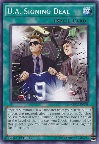 U.A. Signing Deal