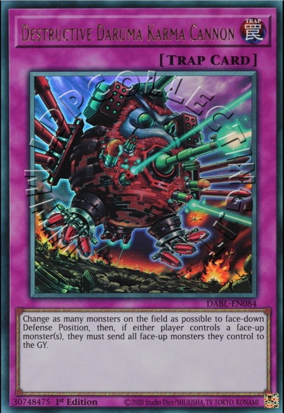 Destructive Daruma Karma Cannon 
