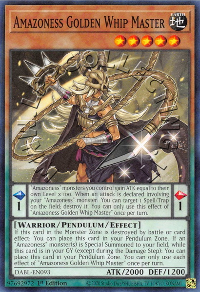 Amazoness Golden Whip Master