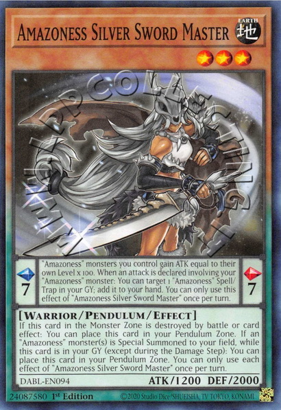 Amazoness Silver Sword Master