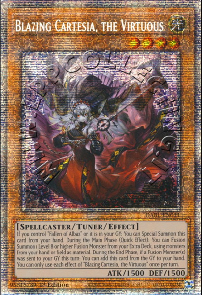 Blazing Cartesia, the Virtuous