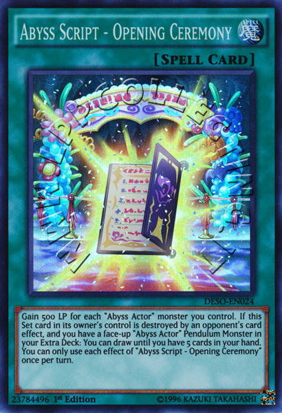 Abyss Script - Opening Ceremony