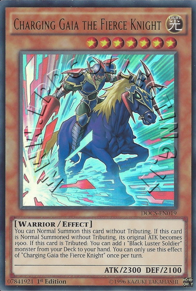 Charging Gaia the Fierce Knight