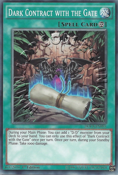 Dark Contract with the Gate