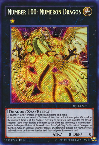 Number 100: Numeron Dragon