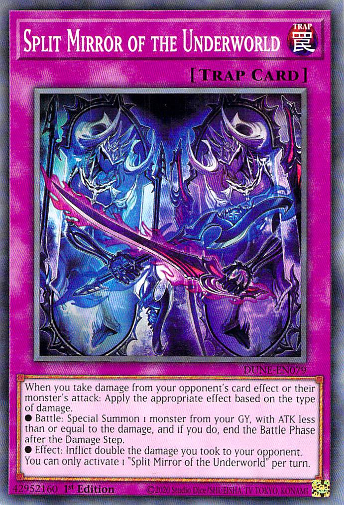 Split Mirror of the Underworld