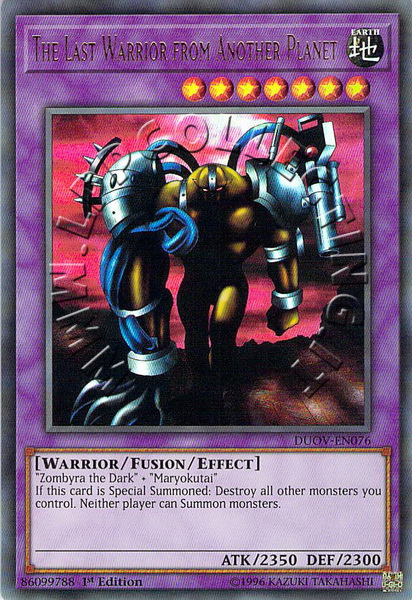 The Last Warrior from Another Planet