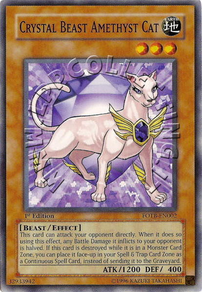 Crystal Beast Amethyst Cat