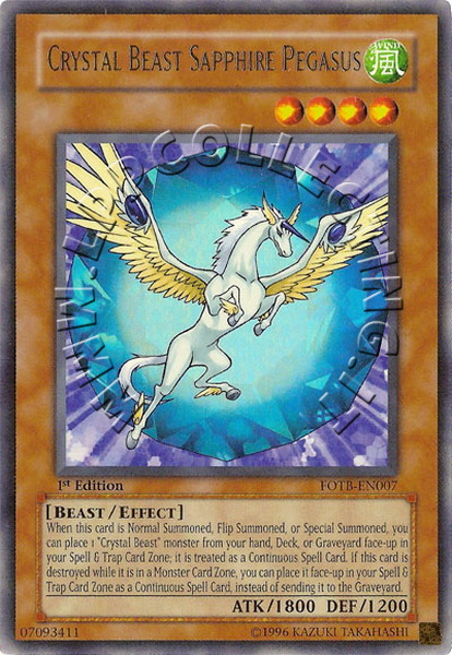 Crystal Beast Sapphire Pegasus