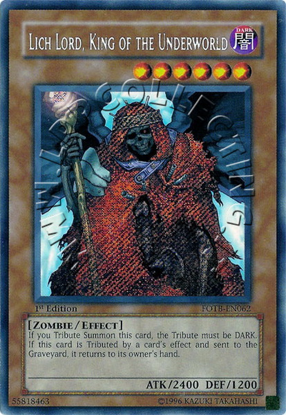 Lich Lord, King of the Underworld