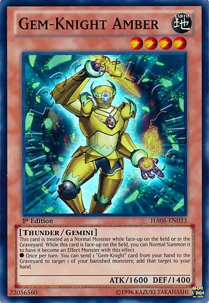 Gem-Knight Amber