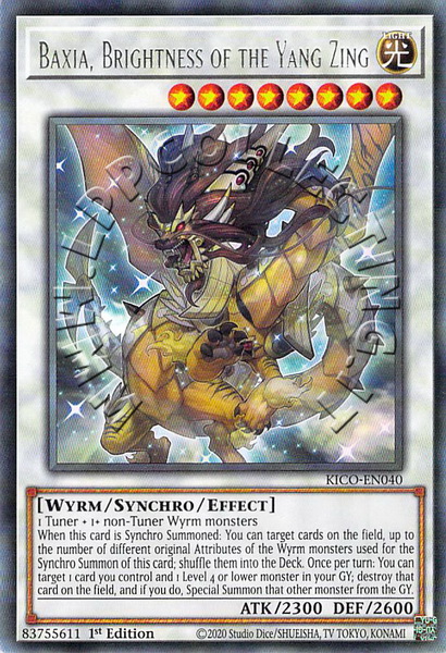 Baxia, Brightness of the Yang Zing