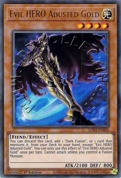 Evil HERO Adusted Gold 