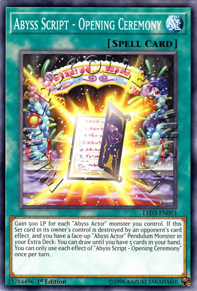 Abyss Script - Opening Ceremony