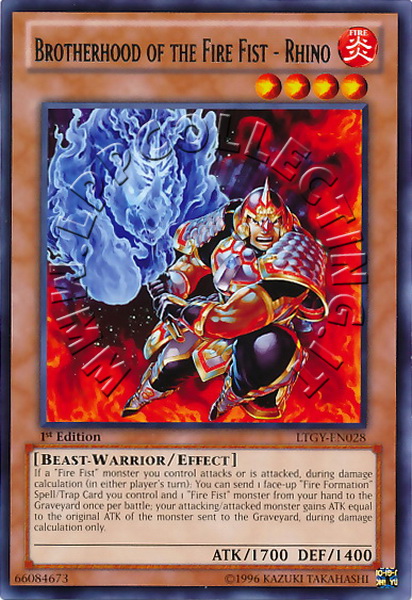 Brotherhood of the Fire Fist - Rhino
