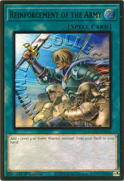 Reinforcement of the Army