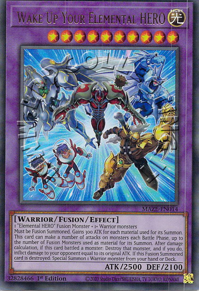 Wake Up Your Elemental HERO