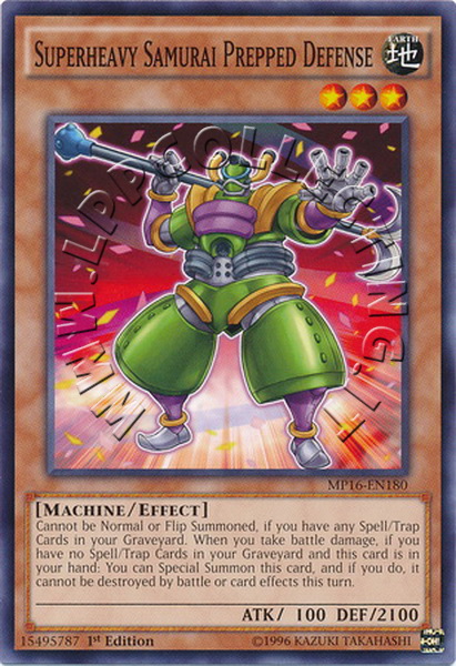 Superheavy Samurai Prepped Defense