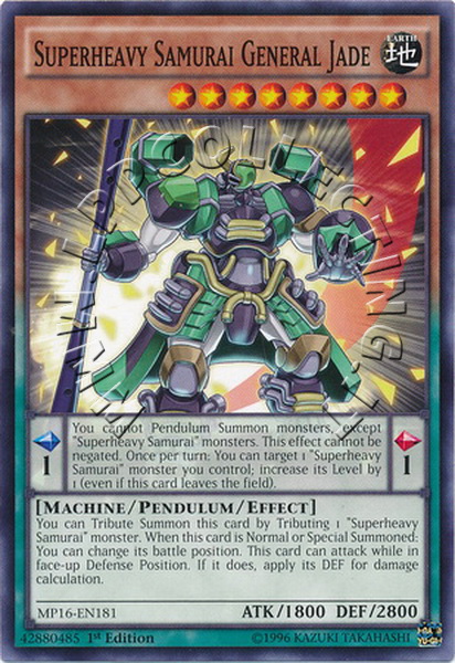 Superheavy Samurai General Jade