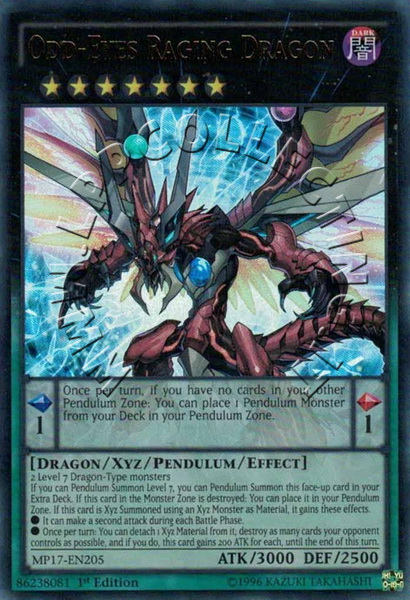 Odd-Eyes Raging Dragon