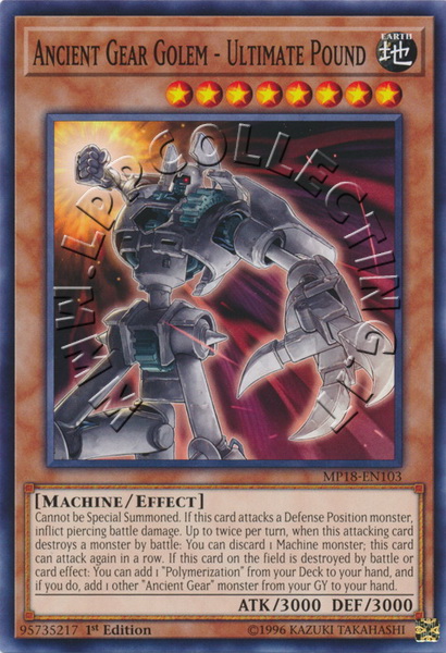 Ancient Gear Golem - Ultimate Pound