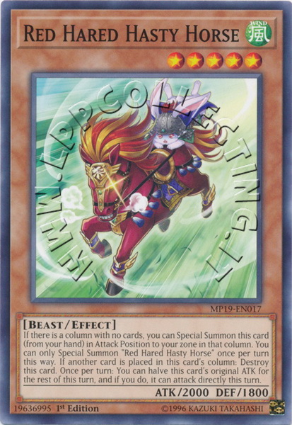 Red Hared Hasty Horse