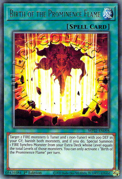 Birth of the Prominence Flame 