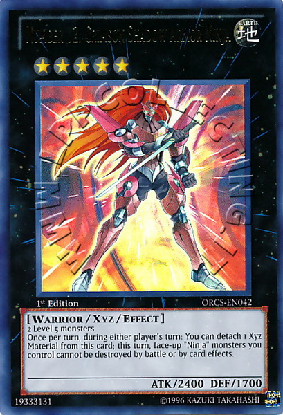 Number 12: Crimson Shadow Armor Ninja