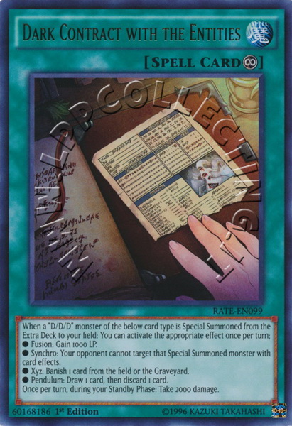 Dark Contract with the Entities