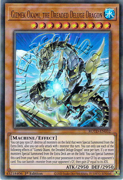 Gizmek Okami, the Dreaded Deluge Dragon