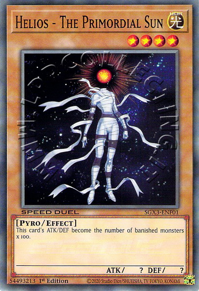 Helios - The Primordial Sun