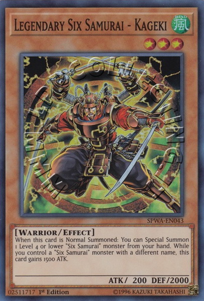 Legendary Six Samurai - Kageki