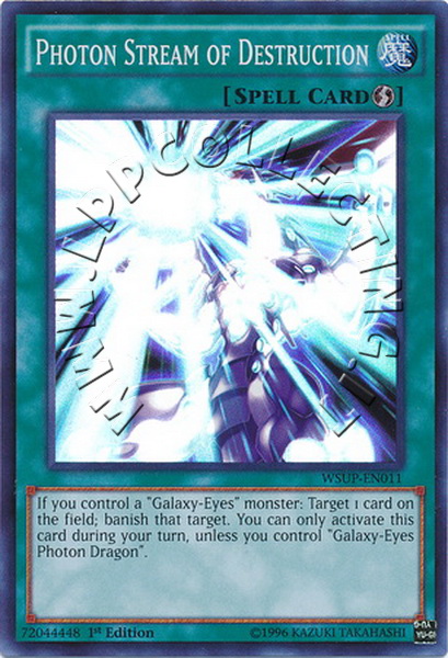 Photon Stream of Destruction