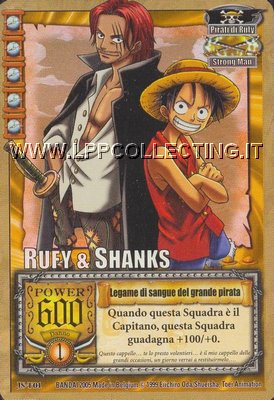 Rufy & Shanks - Legamedi di sangue del grande priata